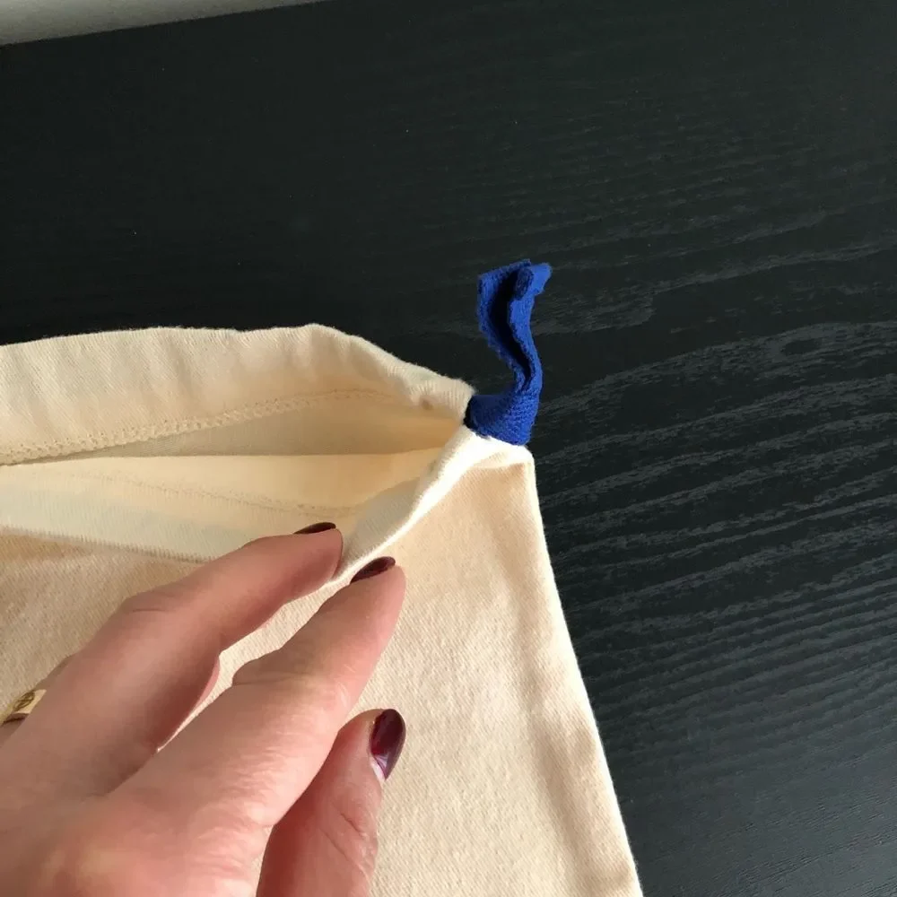 Louis Vuitton dust bag and ribbon